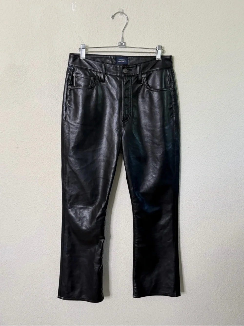 CITIZENS OF HUMANITY COH Isola Cropped Boot Recycled Leather Womens‎ Size 27